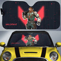Breach Car Sunshade Custom Valorant Agent - Gearcarcover - 1