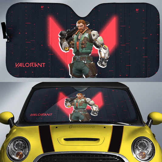 Breach Car Sunshade Custom Valorant Agent - Gearcarcover - 1