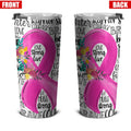 Breast Cancer Awareness Tumbler Cup Custom Pink Ribbon Car Accessories - Gearcarcover - 4