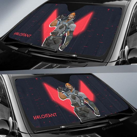 Brimstone Car Sunshade Custom Valorant Agent - Gearcarcover - 2