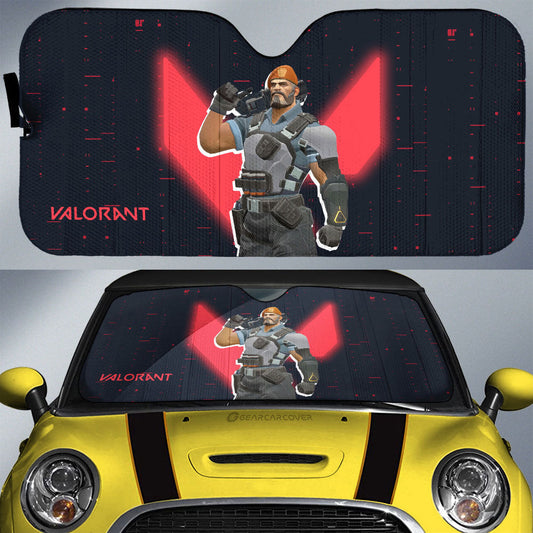 Brimstone Car Sunshade Custom Valorant Agent - Gearcarcover - 1