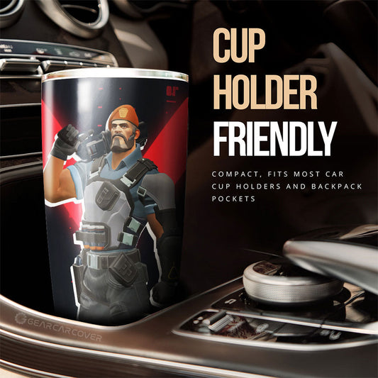Brimstone Tumbler Cup Custom Valorant Agent - Gearcarcover - 2