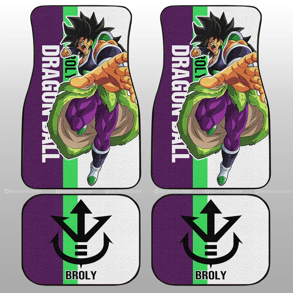 Broly Car Floor Mats Custom Dragon Ball Car Accessories For Anime Fans - Gearcarcover - 2