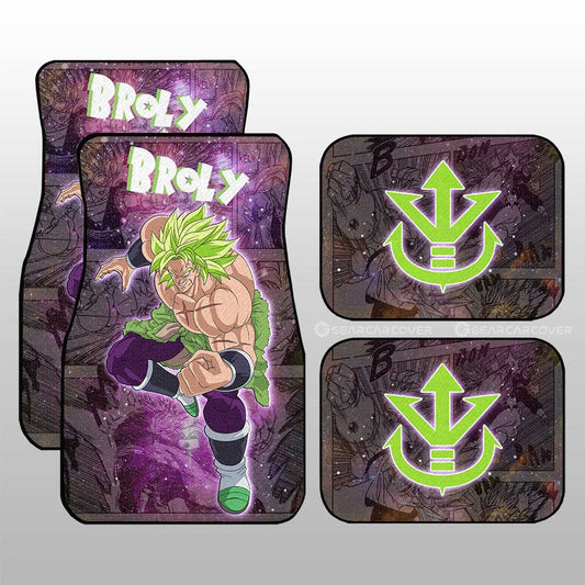 Broly Car Floor Mats Custom Galaxy Style Dragon Ball Anime Car Accessories - Gearcarcover - 1