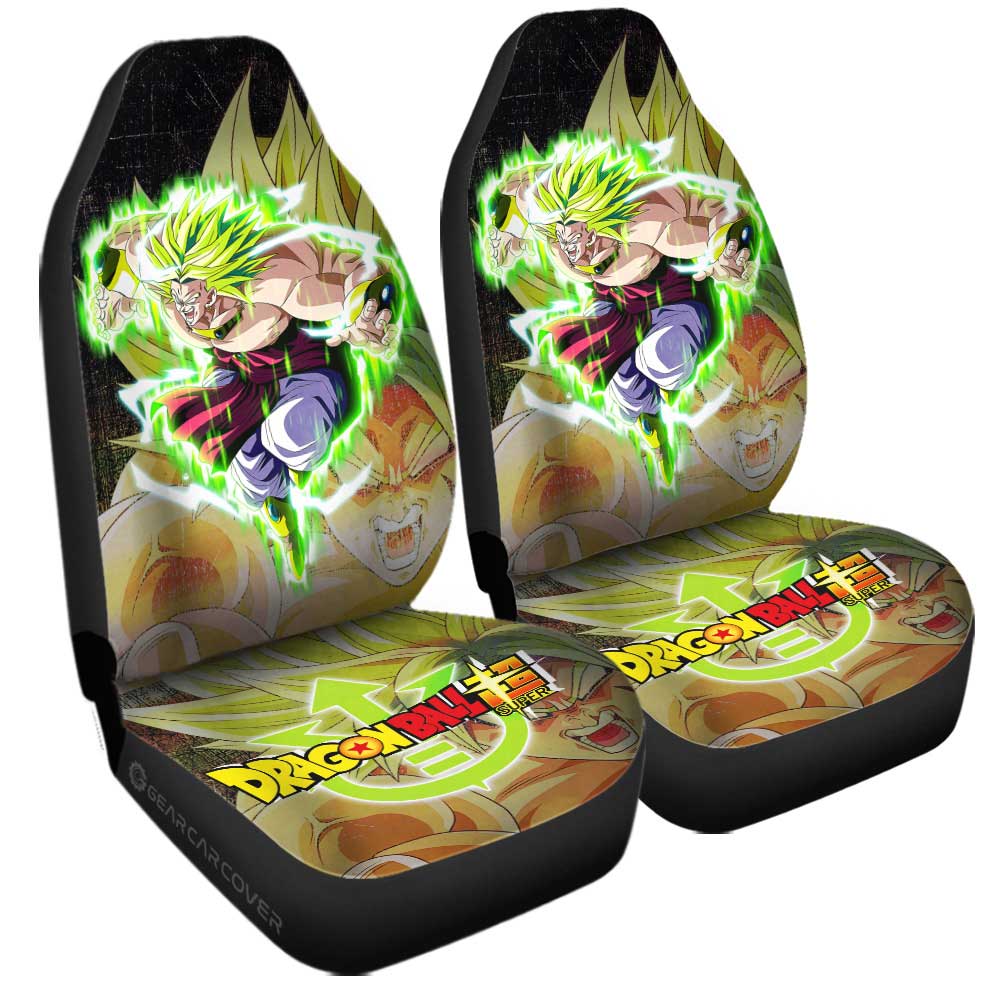 Broly Car Seat Covers Custom Dragon Ball Anime Car Accessories - Gearcarcover - 2
