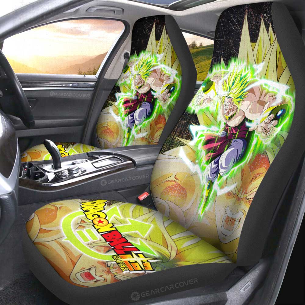 Broly Car Seat Covers Custom Dragon Ball Anime Car Accessories - Gearcarcover - 4