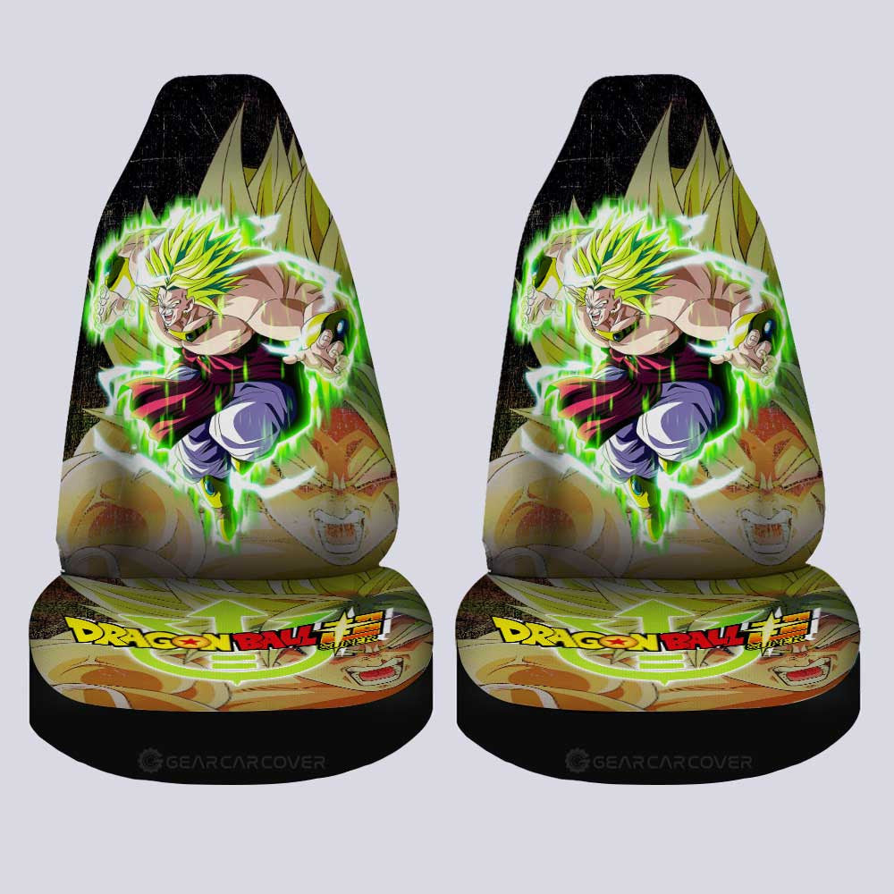 Broly Car Seat Covers Custom Dragon Ball Anime Car Accessories - Gearcarcover - 1
