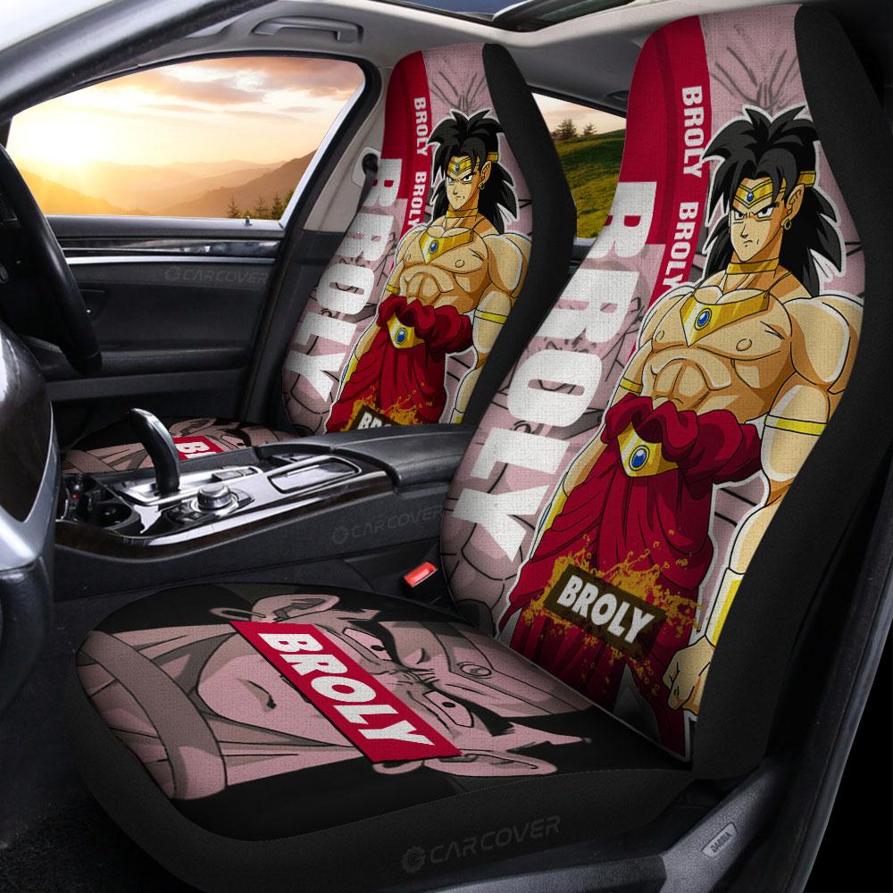 Broly Car Seat Covers Custom Dragon Ball Anime Car Accessories - Gearcarcover - 2