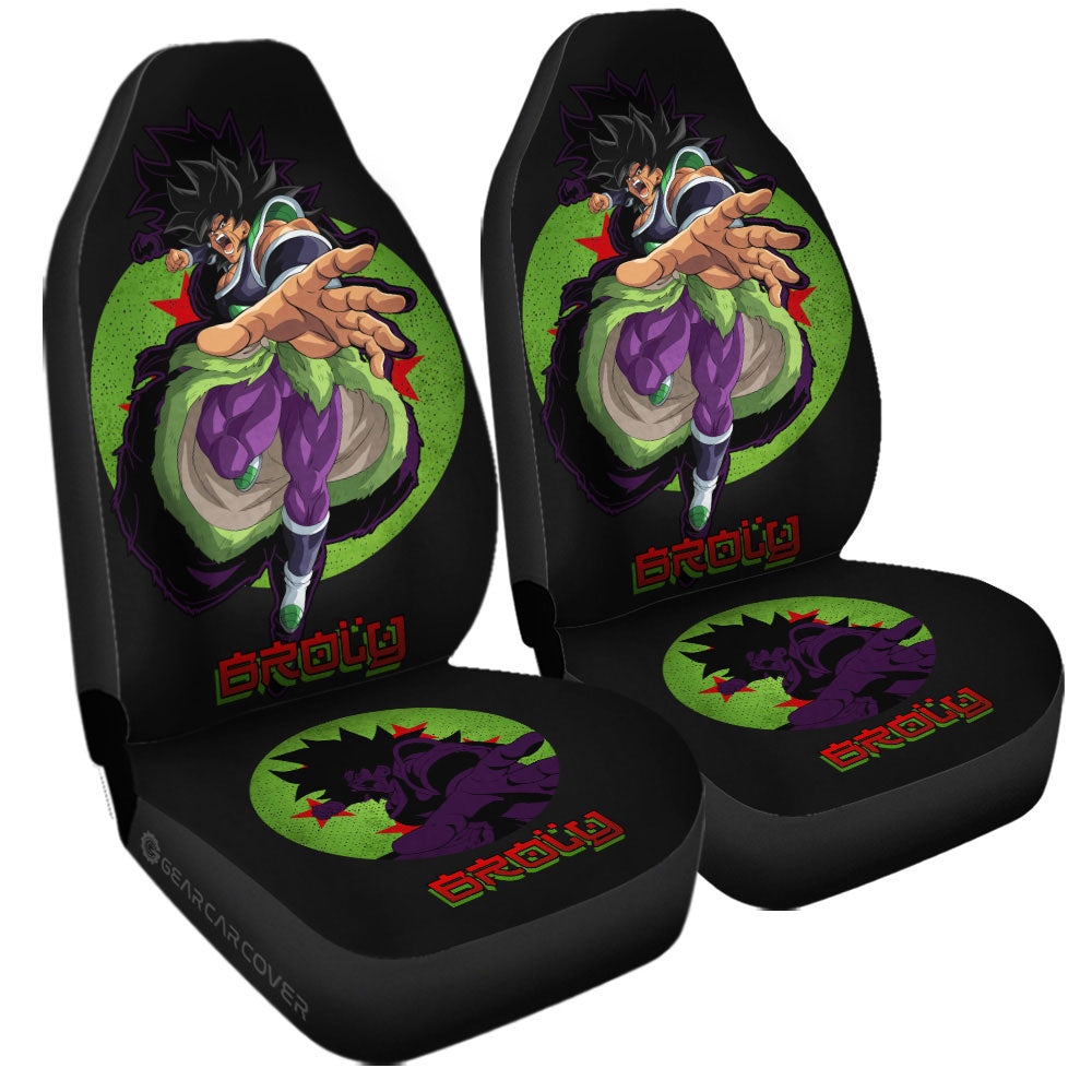 Broly Car Seat Covers Custom Dragon Ball Anime Car Accessories - Gearcarcover - 3