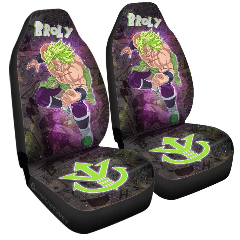 Broly Car Seat Covers Custom Galaxy Style Dragon Ball Anime Car Accessories - Gearcarcover - 3