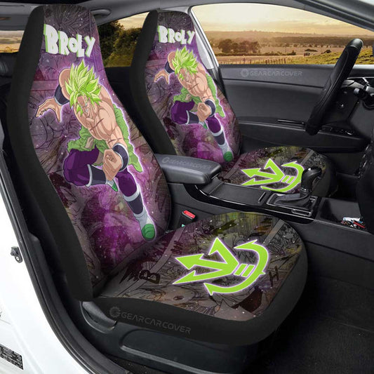 Broly Car Seat Covers Custom Galaxy Style Dragon Ball Anime Car Accessories - Gearcarcover - 1