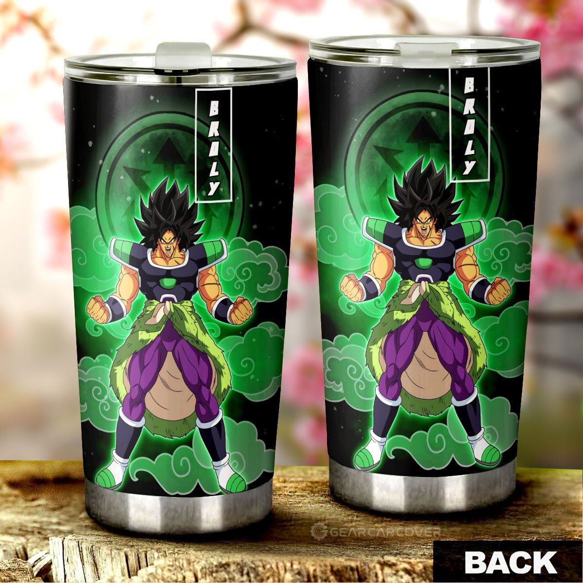 Broly Tumbler Cup Custom Anime Dragon Ball Car Accessories - Gearcarcover - 3