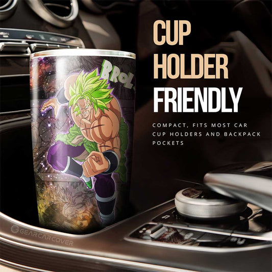 Broly Tumbler Cup Custom Dragon Ball Anime Car Accessories Galaxy Style - Gearcarcover - 2