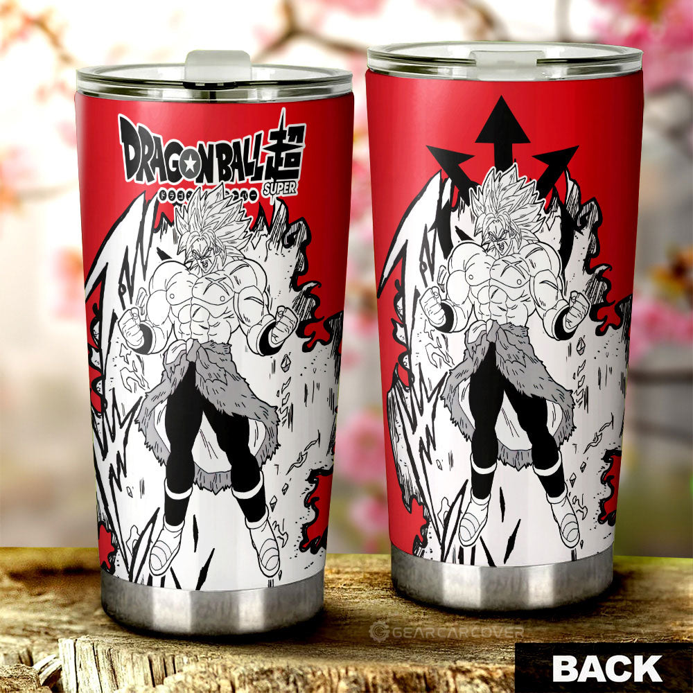 Broly Tumbler Cup Custom Dragon Ball Anime Car Accessories Manga Style - Gearcarcover - 3