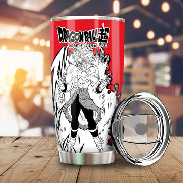 Broly Tumbler Cup Custom Dragon Ball Anime Car Accessories Manga Style - Gearcarcover - 1