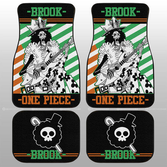 Brook Car Floor Mats Custom One Piece Anime Car Accessories - Gearcarcover - 1