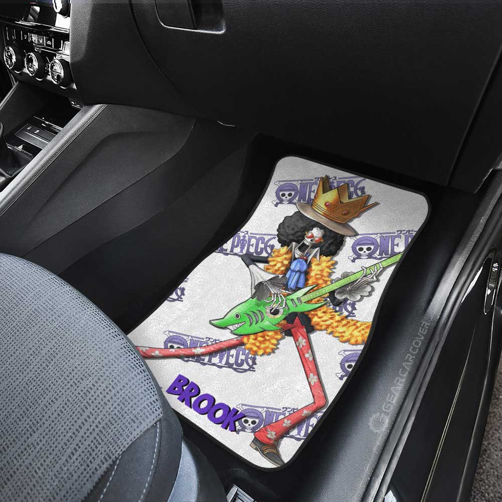 Brook Car Floor Mats Custom One Piece Anime - Gearcarcover - 3
