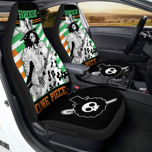 Brook Car Seat Covers Custom One Piece Anime Car Accessories - Gearcarcover - 2