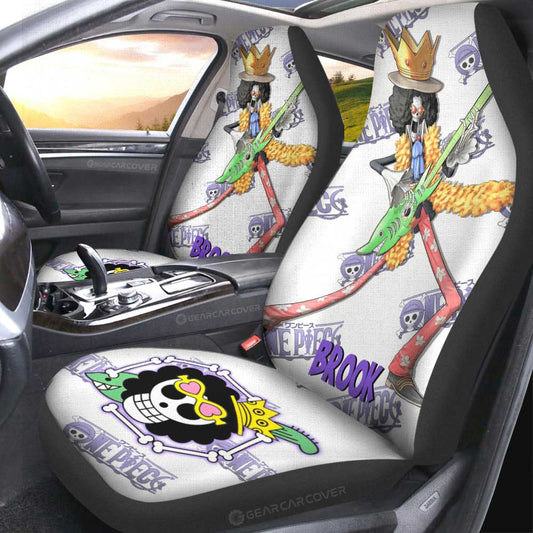Brook Car Seat Covers Custom One Piece Anime - Gearcarcover - 2