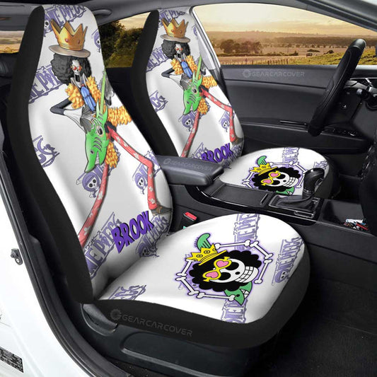 Brook Car Seat Covers Custom One Piece Anime - Gearcarcover - 1
