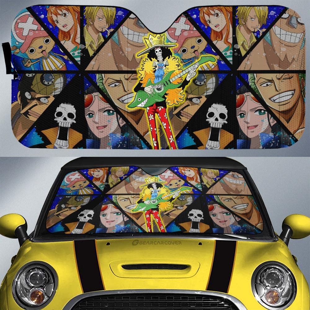 Brook Car Sunshade Custom One Piece Anime Car Accessories - Gearcarcover - 1