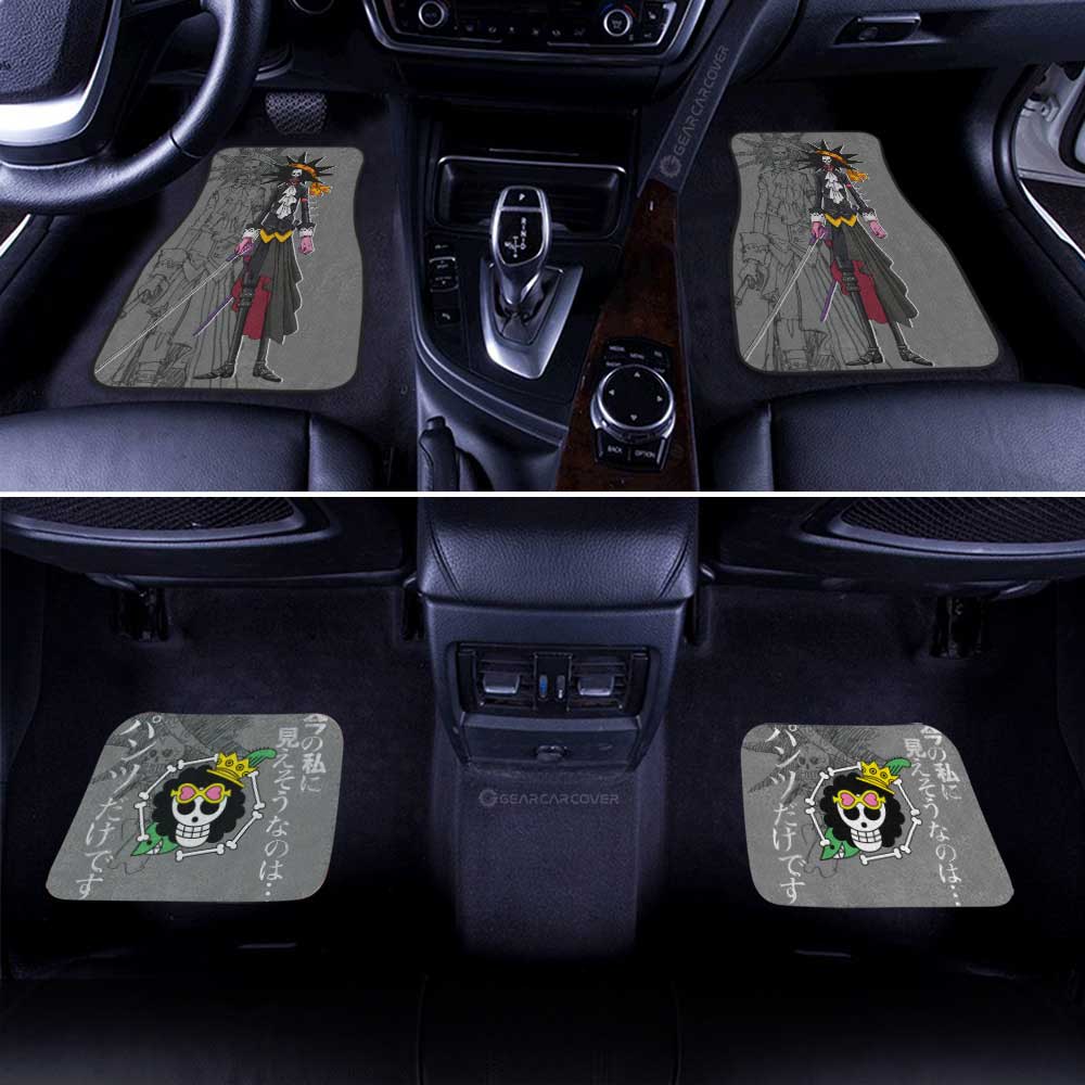 Brook Film Red Car Floor Mats Custom One Piece Anime Car Accessories - Gearcarcover - 2