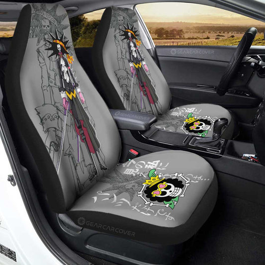 Brook Film Red Car Seat Covers Custom One Piece Anime Car Accessories - Gearcarcover - 2