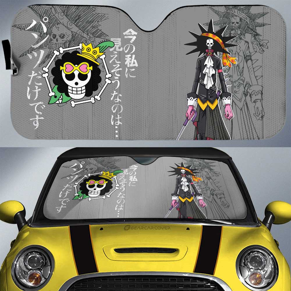Brook Film Red Car Sunshade Custom One Piece Anime Car Interior Accessories - Gearcarcover - 1