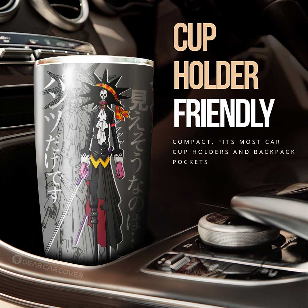 Brook Film Red Tumbler Cup Custom One Piece Anime Car Interior Accessories - Gearcarcover - 2