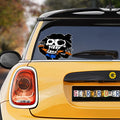 Brook Hitting Glass Car Sticker Custom One Piece Anime Car Accessories For Anime Fans - Gearcarcover - 1