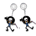 Brook Keychains Custom One Piece Anime Car Accessories - Gearcarcover - 3