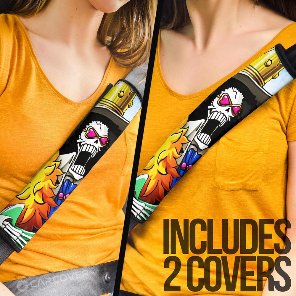 Brook Seat Belt Covers Custom One Piece Anime Car Accessoriess - Gearcarcover - 3