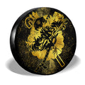 Brook Spare Tire Cover Custom One Piece Anime Gold Silhouette Style - Gearcarcover - 3