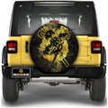 Brook Spare Tire Cover Custom One Piece Anime Gold Silhouette Style - Gearcarcover - 1