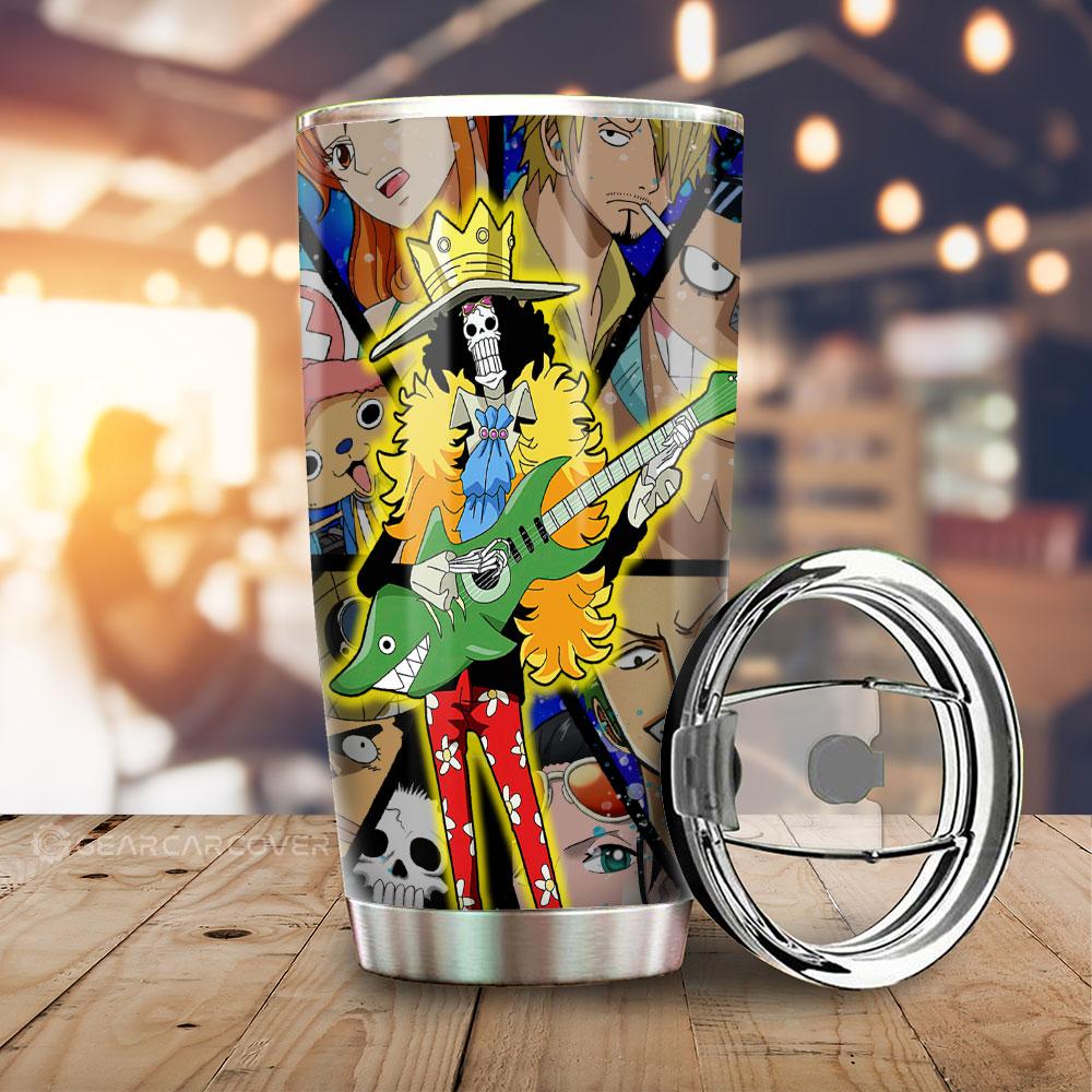 Brook Tumbler Cup Custom Anime One Piece Car Interior Accessories For Anime Fans - Gearcarcover - 1