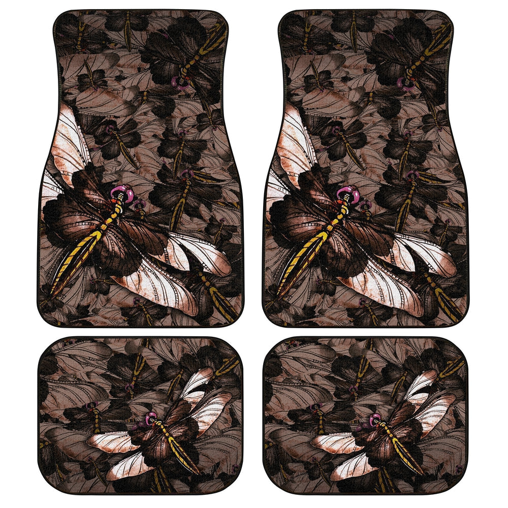 Brown Dragonfly Car Floor Mats Custom Car Accessories - Gearcarcover - 1