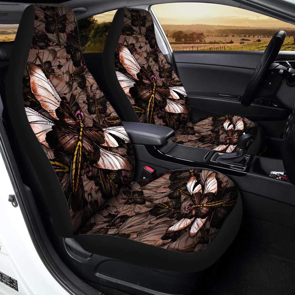 Brown Dragonfly Car Seat Covers Custom Car Accessories - Gearcarcover - 2