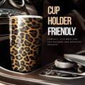 Brown Wild Cheetah Print Tumbler Cup - Gearcarcover - 3