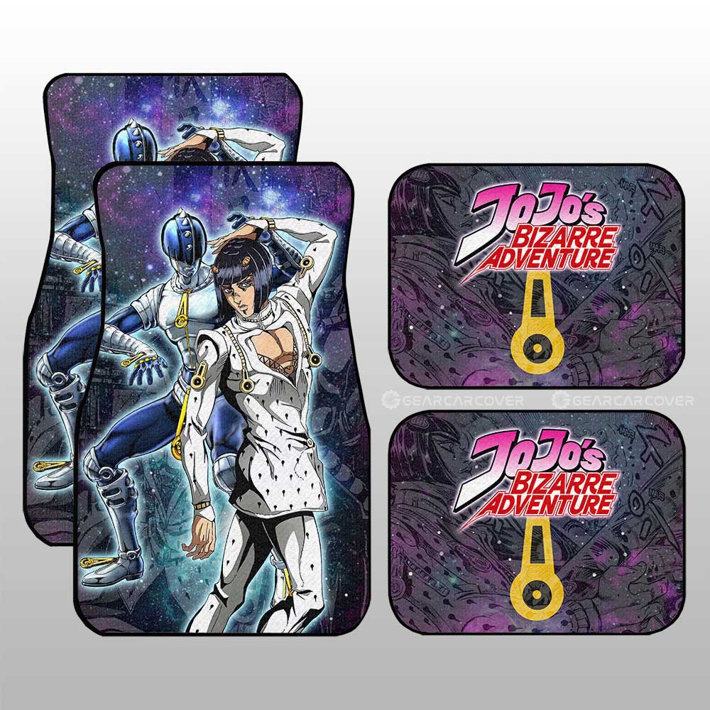 Bruno Bucciarati Car Floor Mats Custom Galaxy Manga JJBA Anime - Gearcarcover - 1