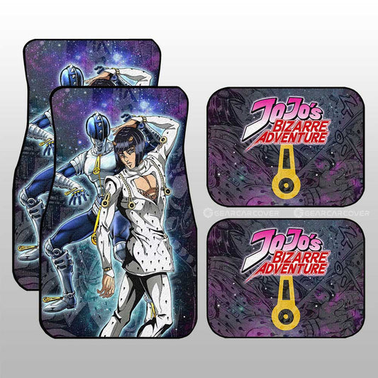 Bruno Bucciarati Car Floor Mats Custom Galaxy Manga JJBA Anime - Gearcarcover - 1
