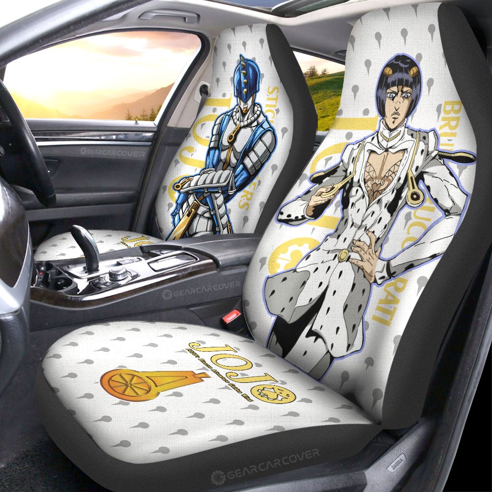 Bruno Bucciarati Car Seat Covers Custom JoJo's Bizarre Adventure Anime Car Accessories - Gearcarcover - 2