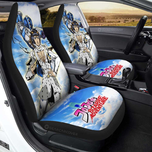 Bruno Bucciarati Car Seat Covers Custom Jojo's Bizarre Adventures Anime - Gearcarcover - 1