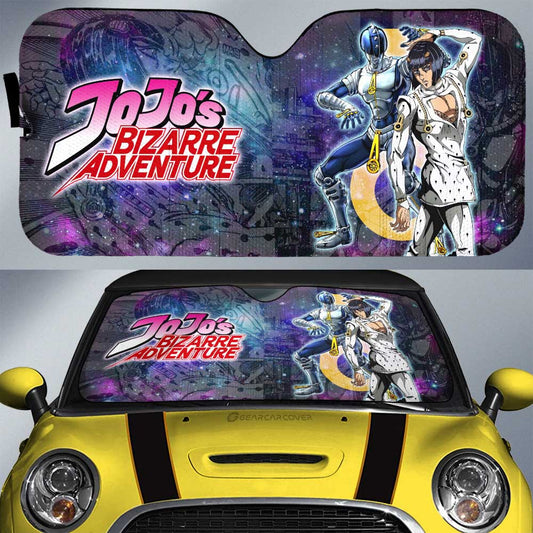 Bruno Bucciarati Car Sunshade Custom Galaxy Manga JJBA Anime - Gearcarcover - 1