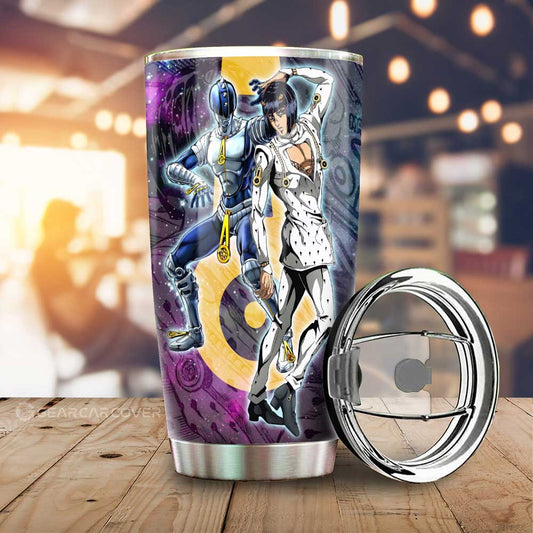 Bruno Bucciarati Tumbler Cup Custom Galaxy Manga JJBA Anime - Gearcarcover - 1