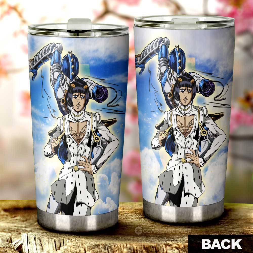 Bruno Bucciarati Tumbler Cup Custom Jojo's Bizarre Adventures Anime - Gearcarcover - 3