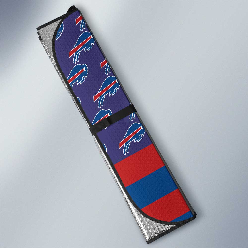 Buffalo Bills Car Sunshade Custom US Flag Style - Gearcarcover - 3