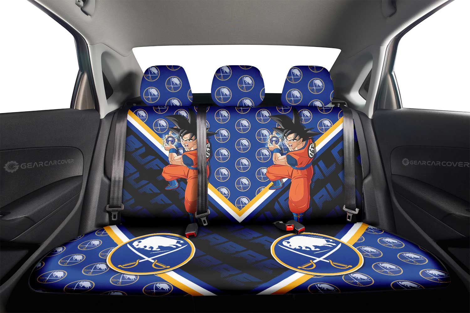Buffalo Sabres Car Back Seat Cover Custom Car Decorations For Fans - Gearcarcover - 2