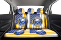 Buffalo Sabres Car Back Seat Cover Custom US Flag Style - Gearcarcover - 2