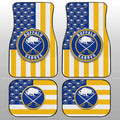 Buffalo Sabres Car Floor Mats Custom US Flag Style - Gearcarcover - 1