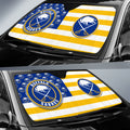 Buffalo Sabres Car Sunshade Custom US Flag Style - Gearcarcover - 2